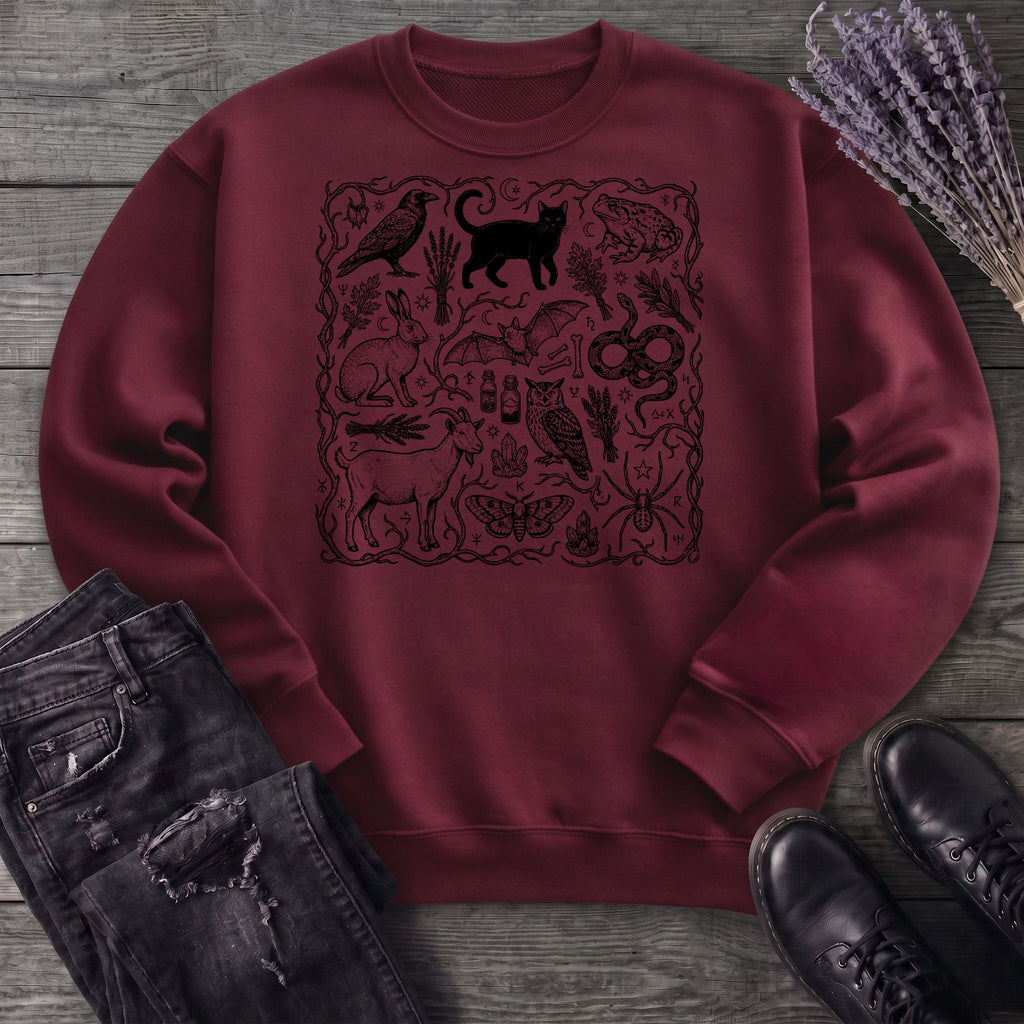 witchy familiars field guide Sweatshirt