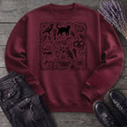 witchy familiars field guide Sweatshirt