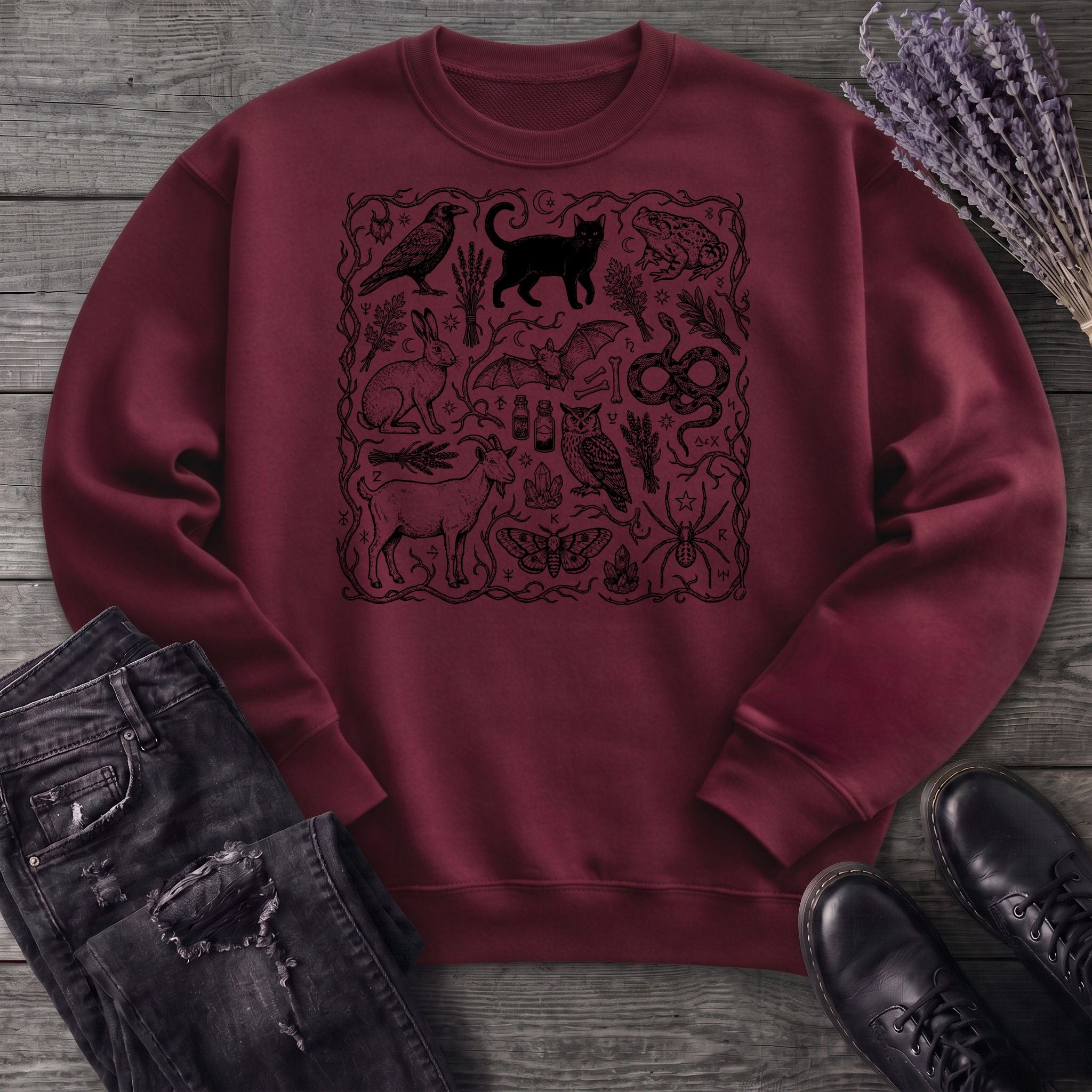 witchy familiars field guide Sweatshirt