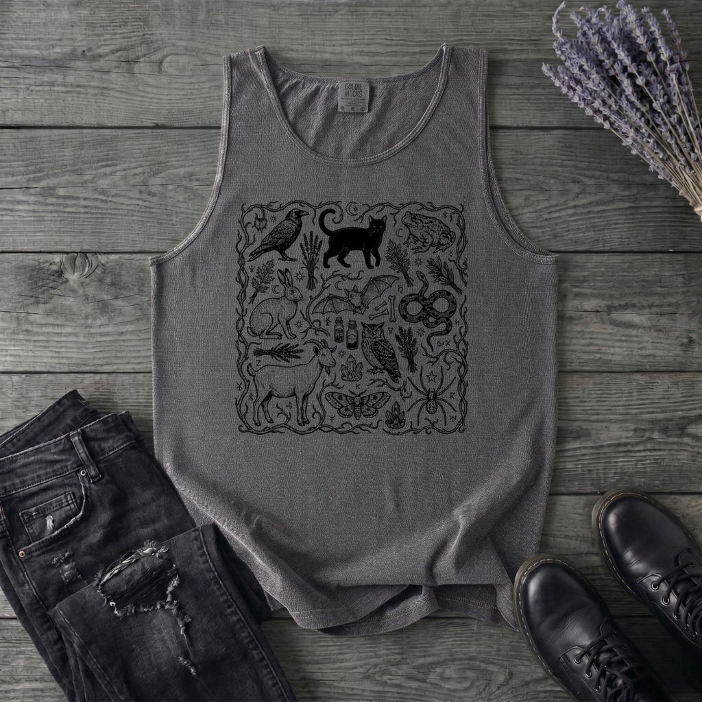witchy familiars field guide Tank Top