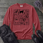 witchy familiars field guide Long Sleeve T-Shirt