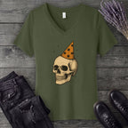 Birthday Skull V-Neck T-Shirt