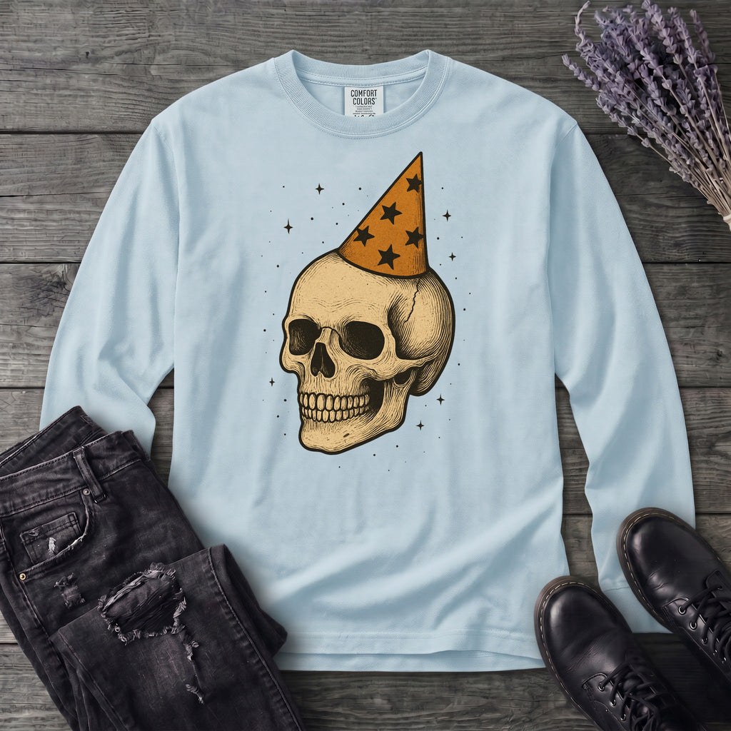 Birthday Skull Long Sleeve T-Shirt