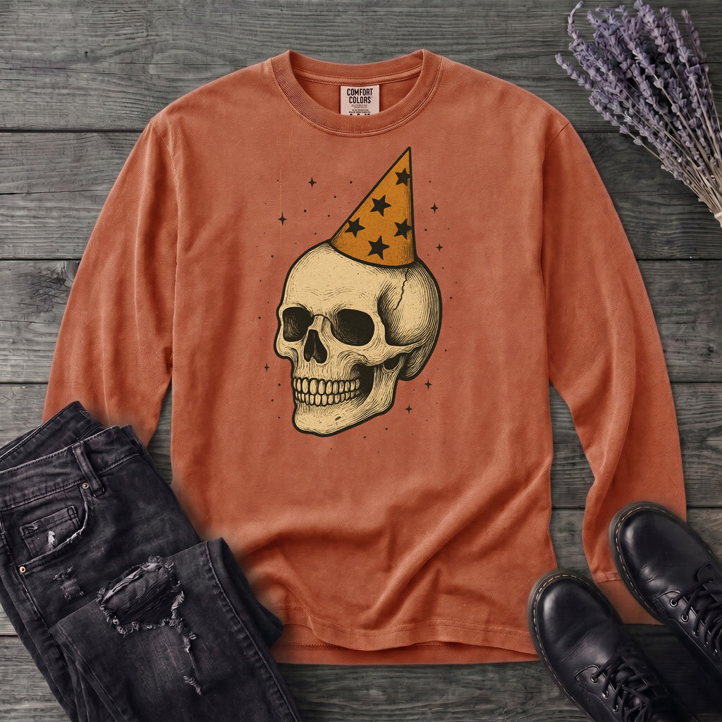 Birthday Skull Long Sleeve T-Shirt