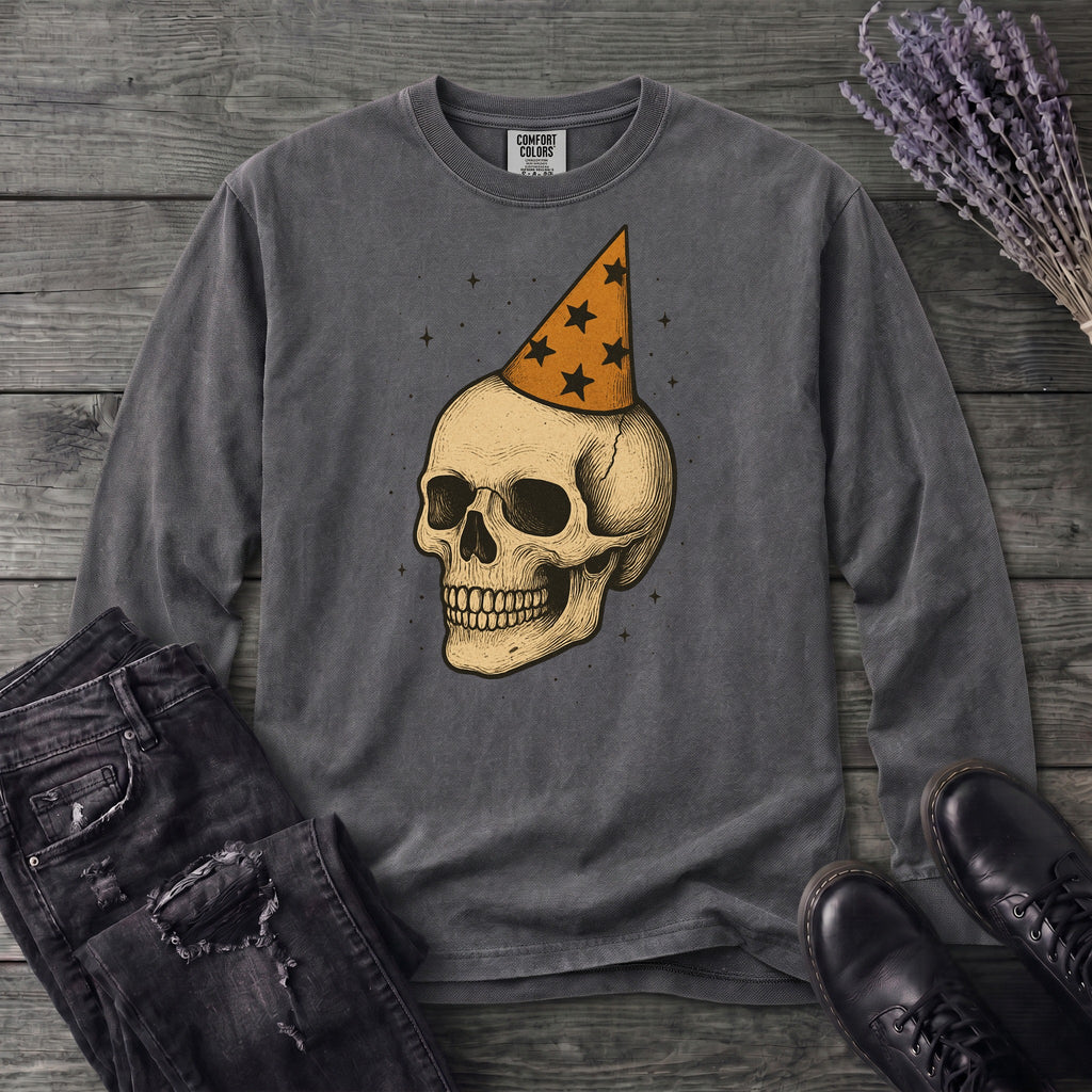 Birthday Skull Long Sleeve T-Shirt