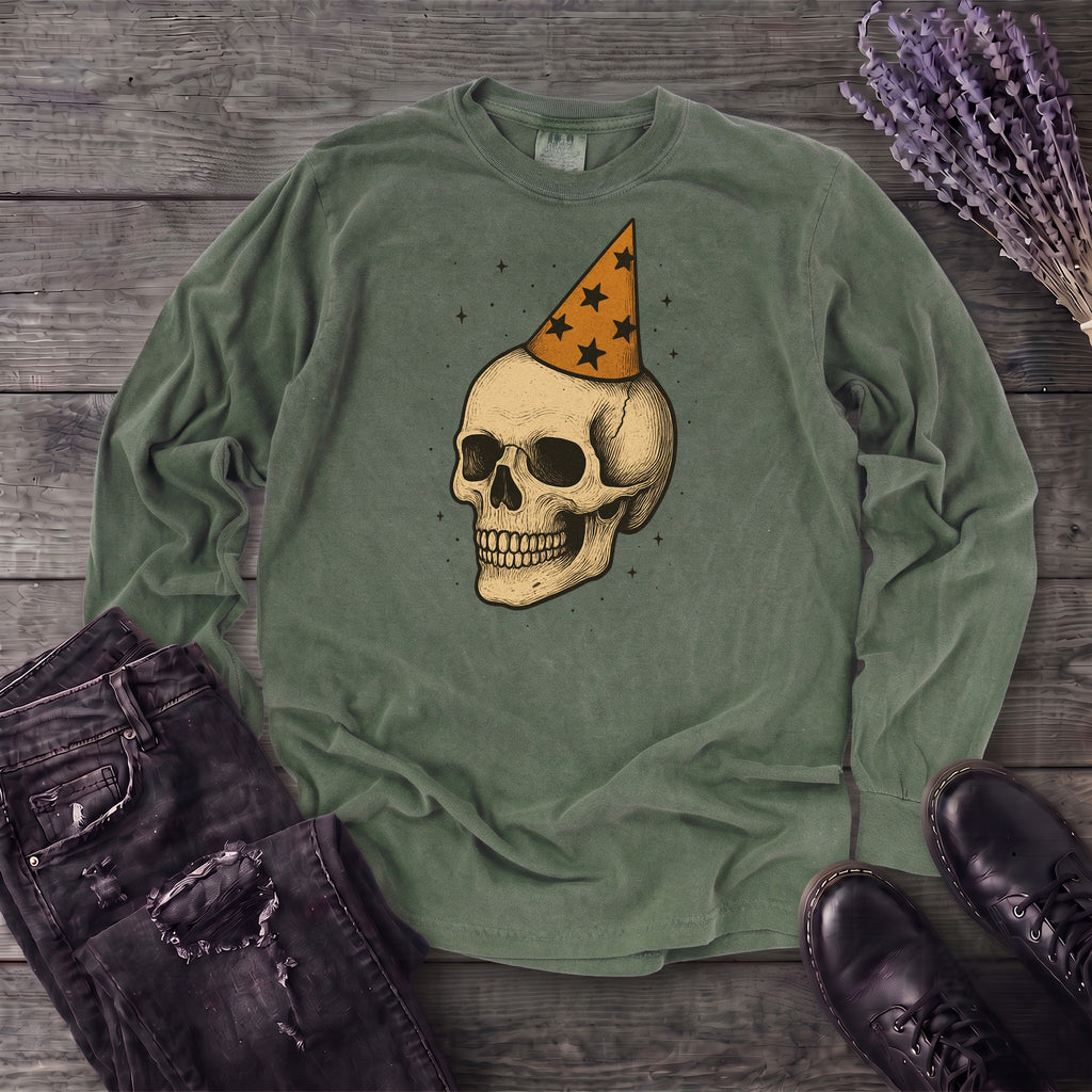 Birthday Skull Long Sleeve T-Shirt