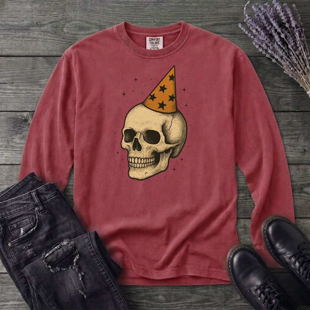 Birthday Skull Long Sleeve T-Shirt