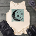 Grunge Moon Stars Tank Top
