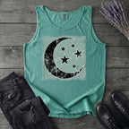 Grunge Moon Stars Tank Top