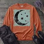 Grunge Moon Stars Long Sleeve T-Shirt