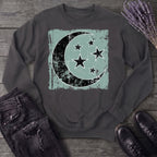Grunge Moon Stars Sweatshirt