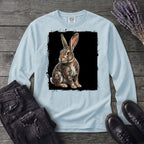 grunge tattoo rabbit Long Sleeve T-Shirt