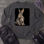 grunge tattoo rabbit Sweatshirt