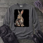 grunge tattoo rabbit Long Sleeve T-Shirt