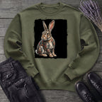 grunge tattoo rabbit Sweatshirt