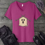 Knit Ghost V-Neck T-Shirt