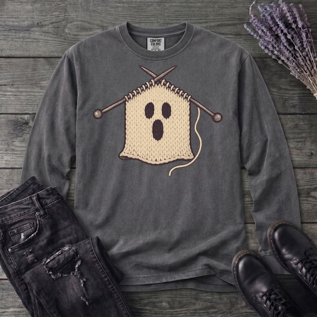 Knit Ghost Long Sleeve T-Shirt