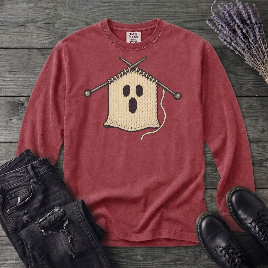 Knit Ghost Long Sleeve T-Shirt