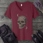 Star Skull V-Neck T-Shirt