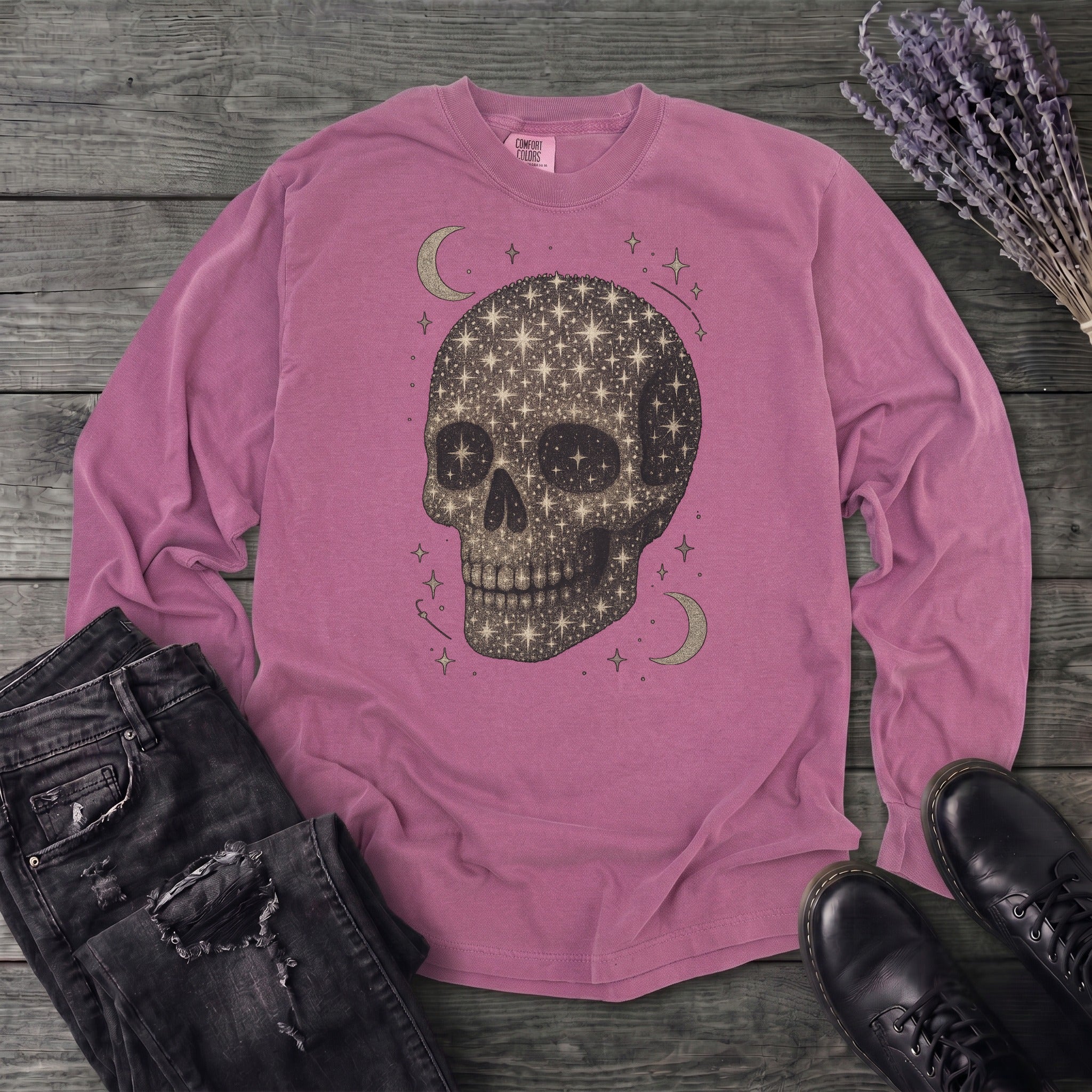 Star Skull Long Sleeve T-Shirt