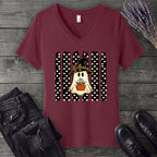 Polka Dot Boutique Ghost V-Neck T-Shirt