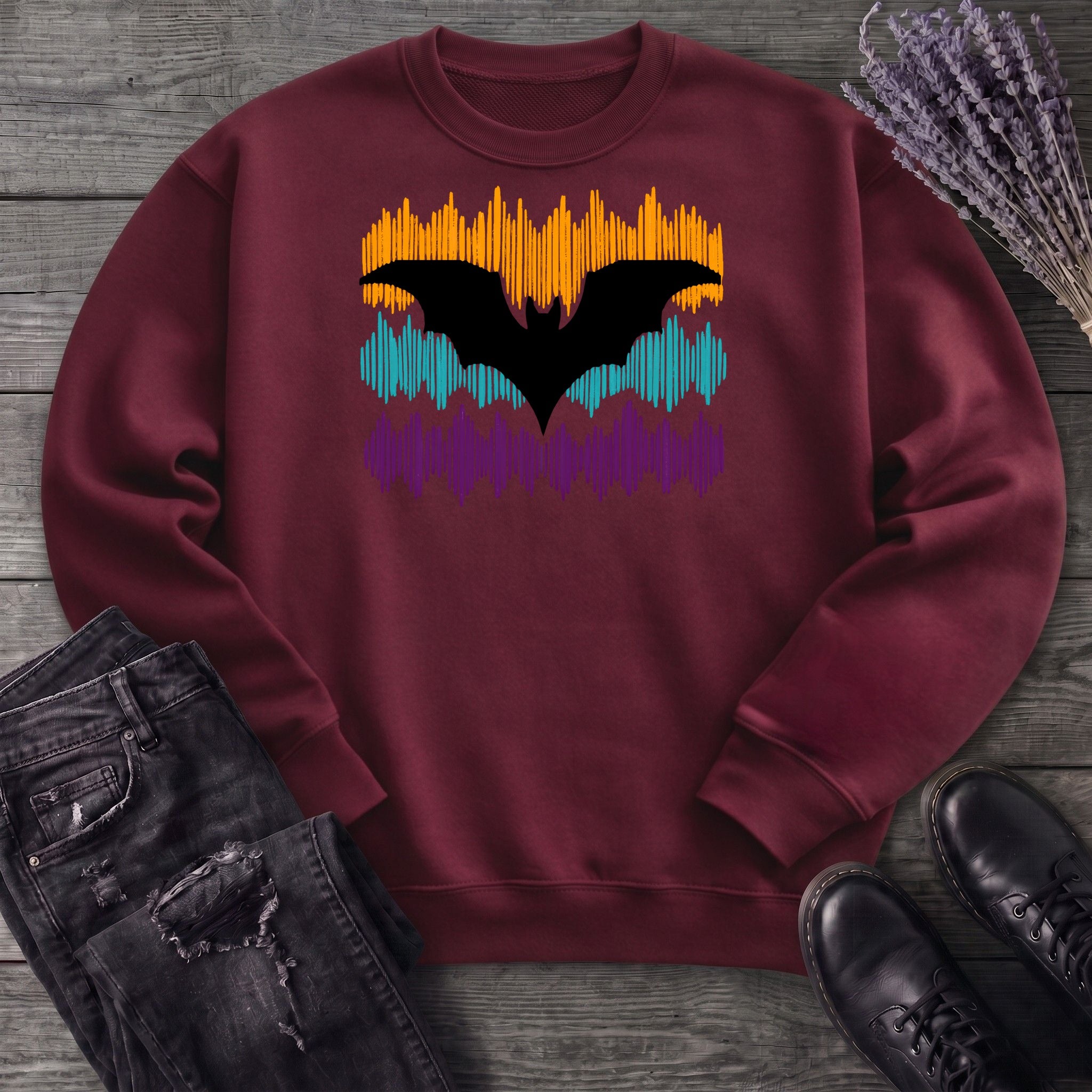 Soundwave Stripes Bat Sweatshirt
