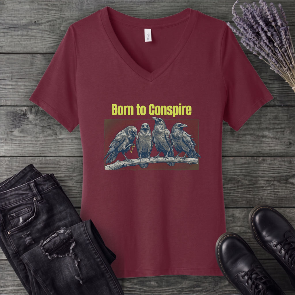 Born To Conspire V-Neck T-Shirt
