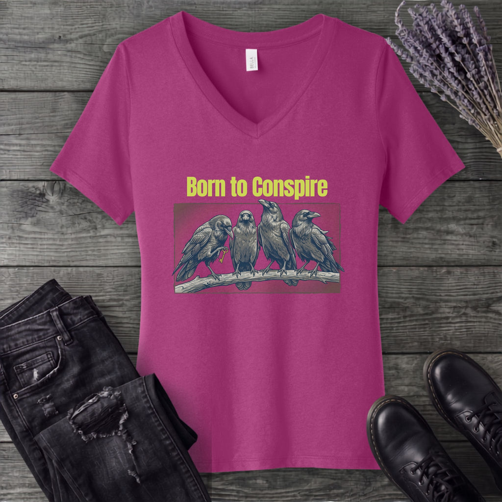 Born To Conspire V-Neck T-Shirt