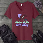 Feeling A Bit Off Key V-Neck T-Shirt