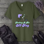 Feeling A Bit Off Key V-Neck T-Shirt