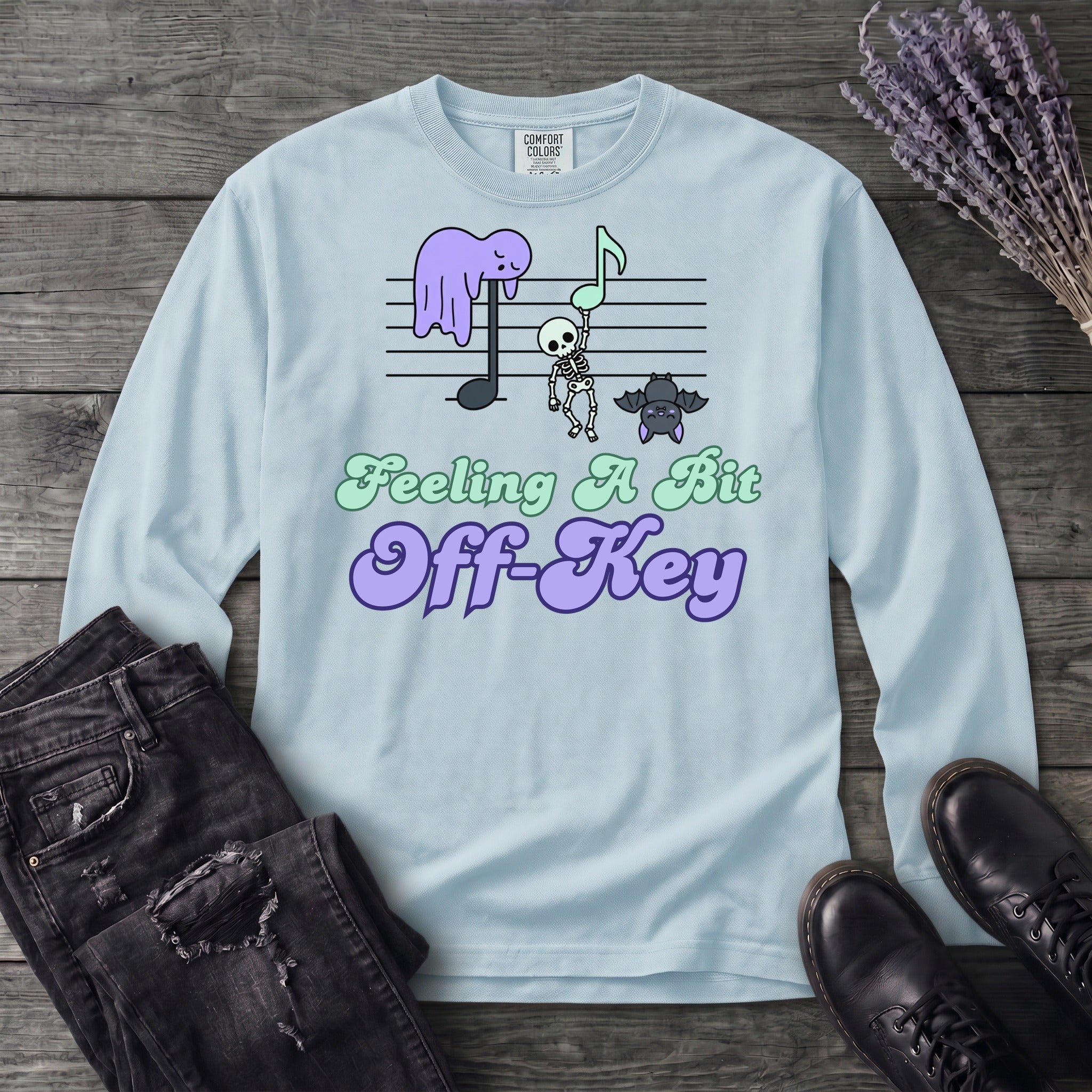 Feeling A Bit Off Key Long Sleeve T-Shirt