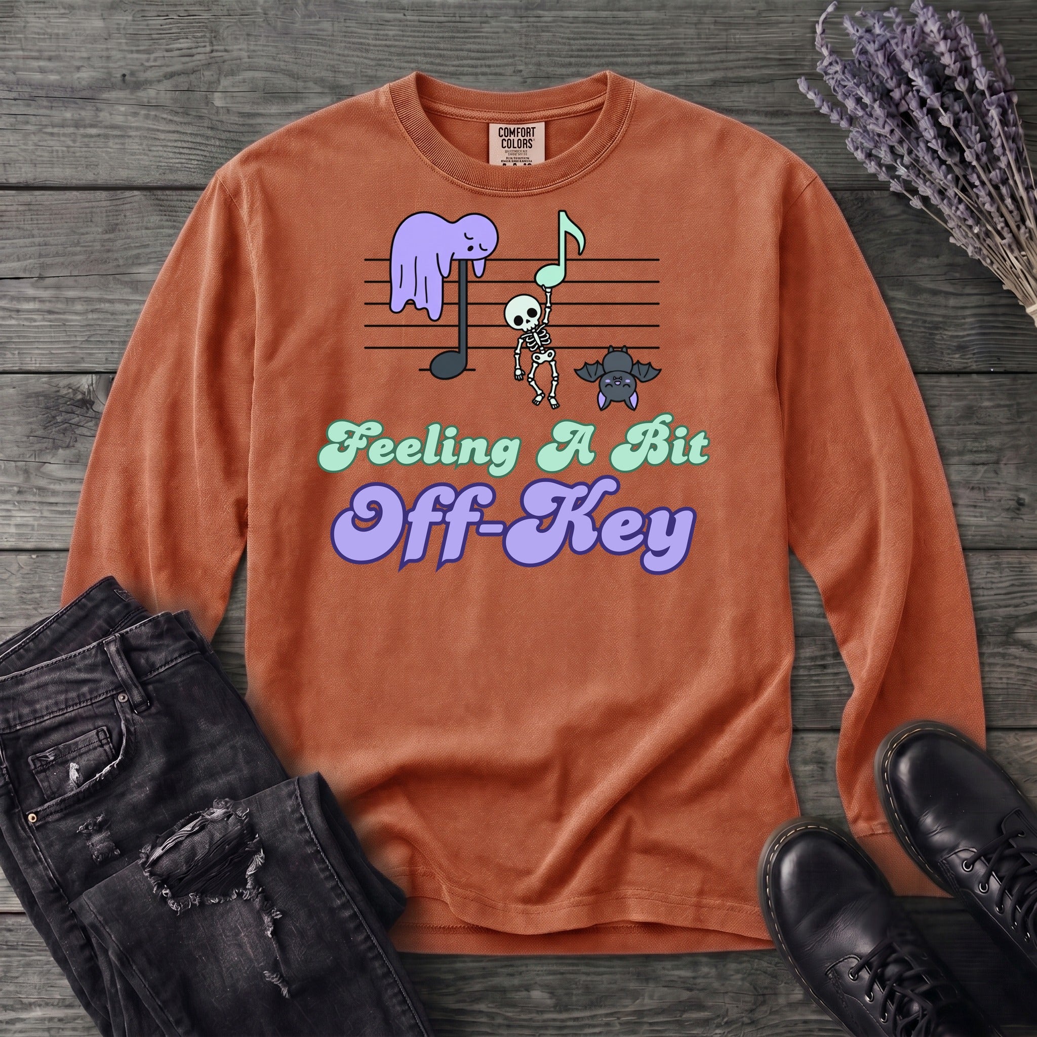 Feeling A Bit Off Key Long Sleeve T-Shirt