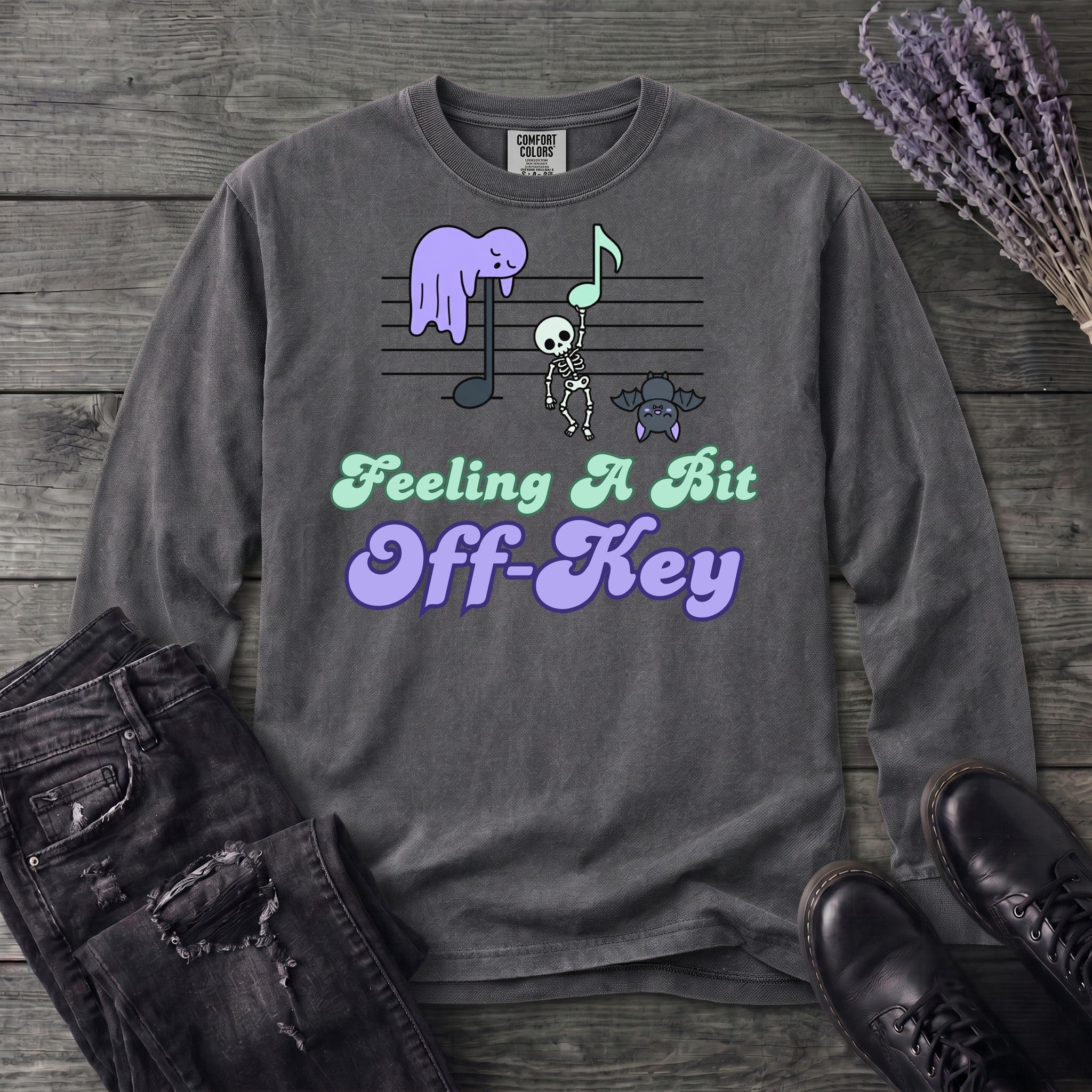 Feeling A Bit Off Key Long Sleeve T-Shirt