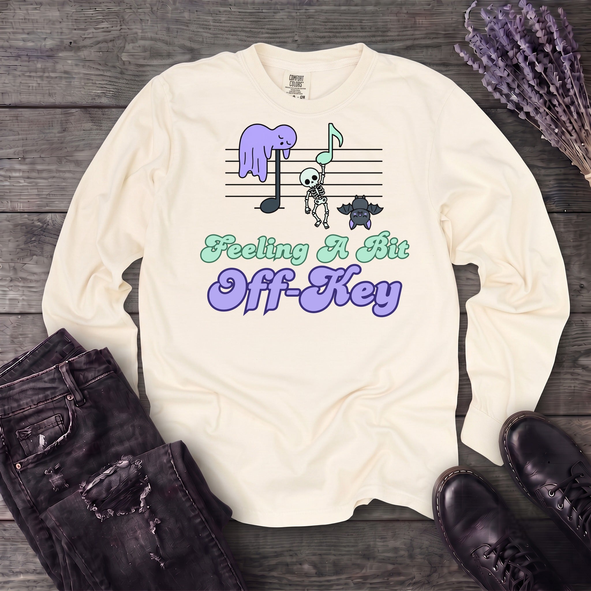 Feeling A Bit Off Key Long Sleeve T-Shirt