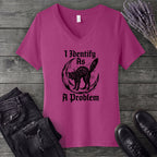 I Identify As A Problem V-Neck T-Shirt