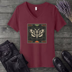 Geometric Moth V-Neck T-Shirt