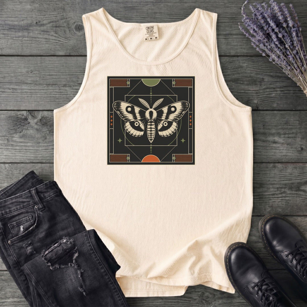 Geometric Moth Tank Top