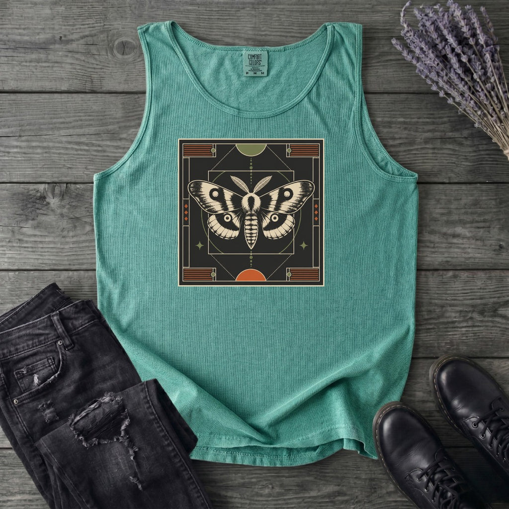 Geometric Moth Tank Top