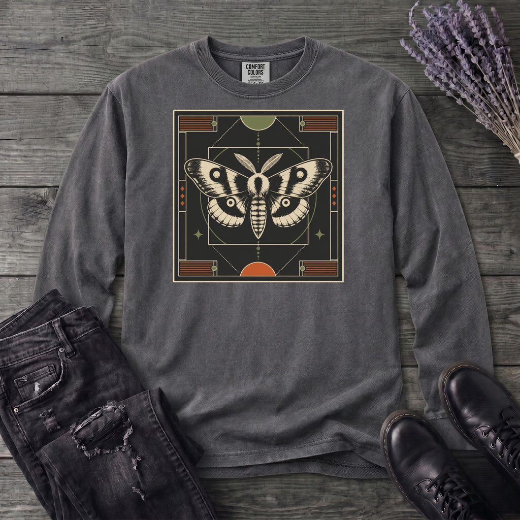 Geometric Moth Long Sleeve T-Shirt