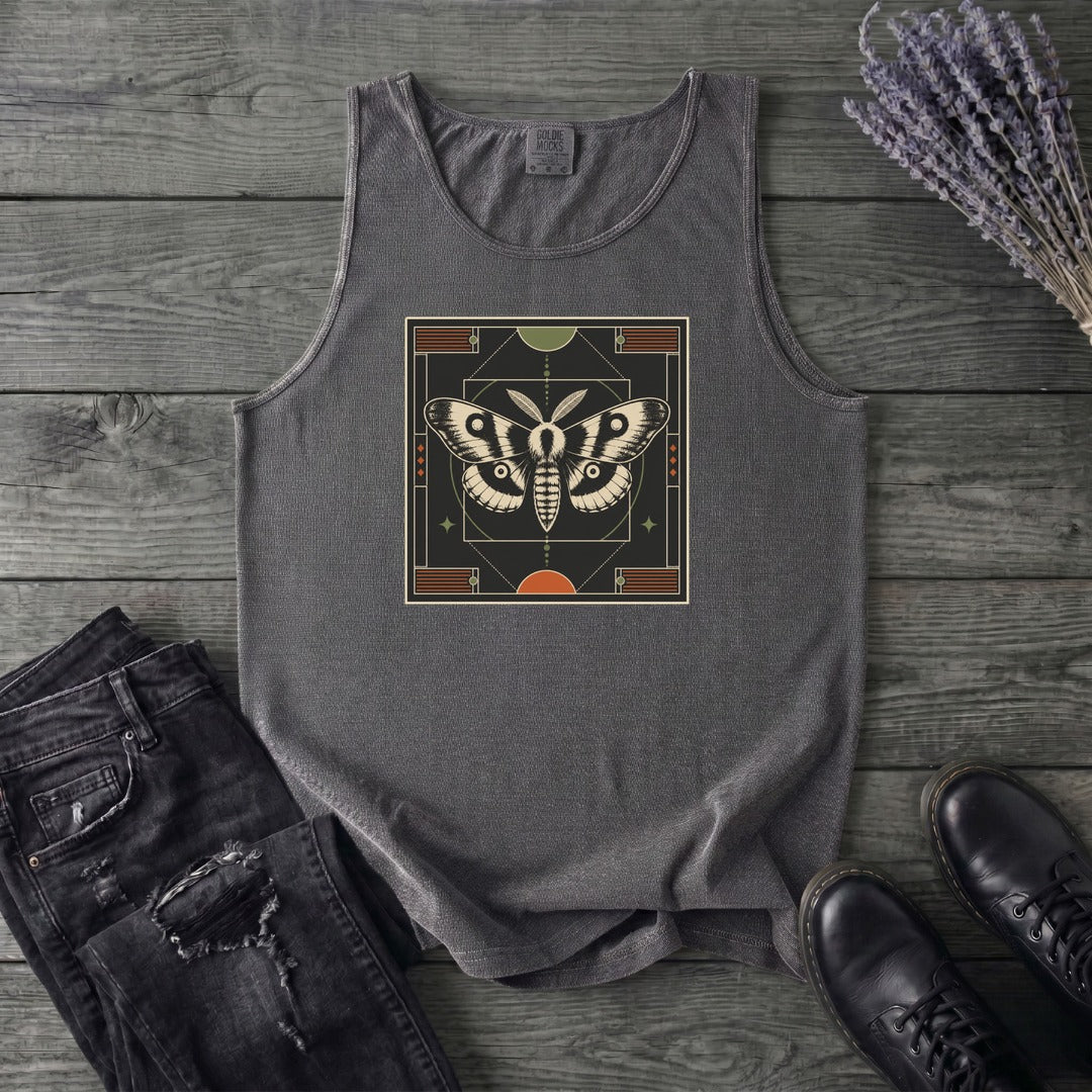 Geometric Moth Tank Top