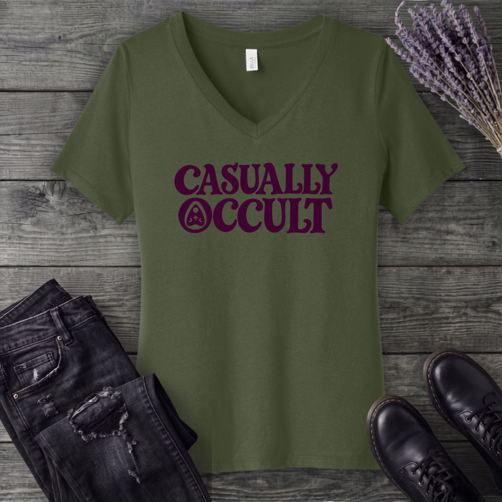 Casually Occult V-Neck T-Shirt