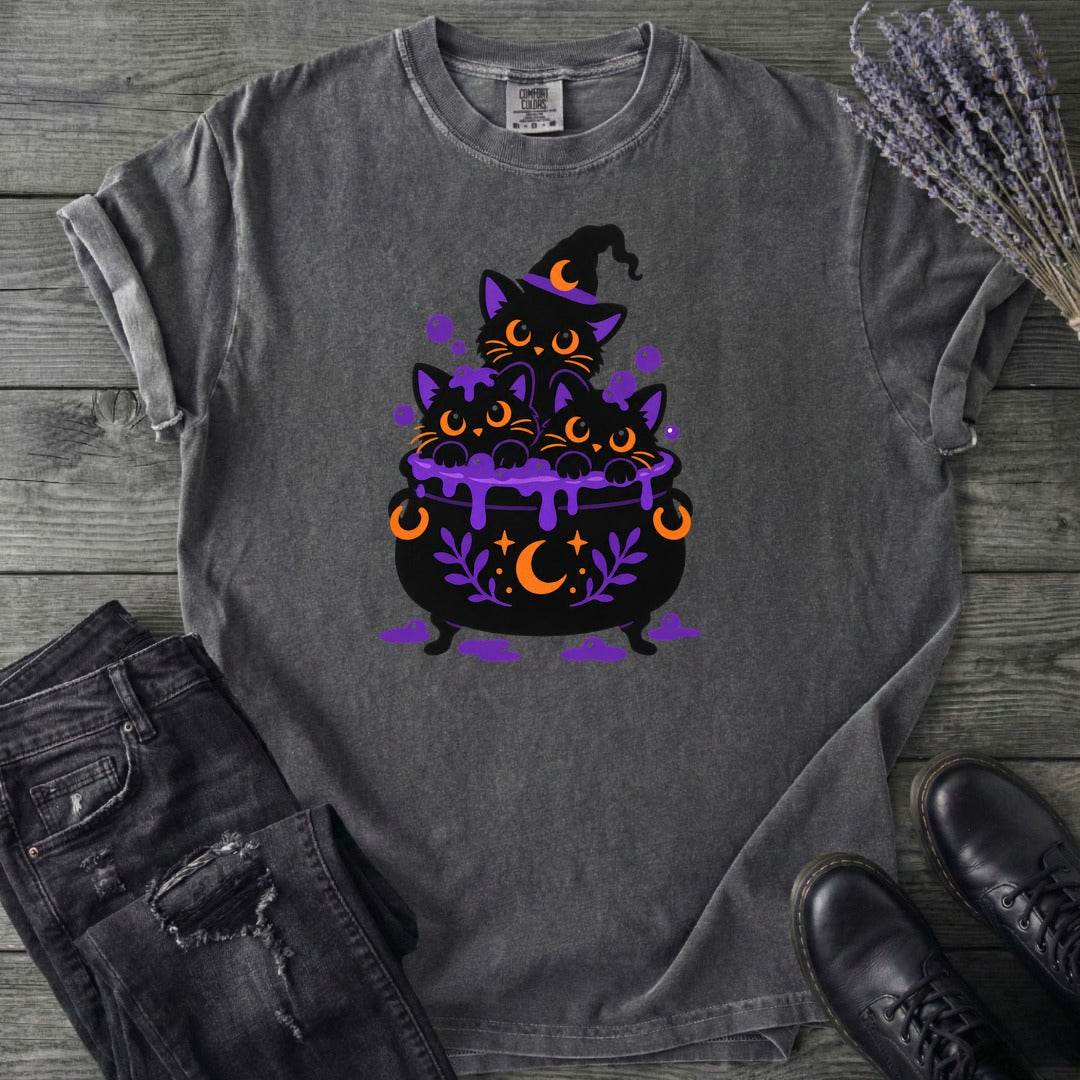 Midnight Cauldron Cats T-Shirt