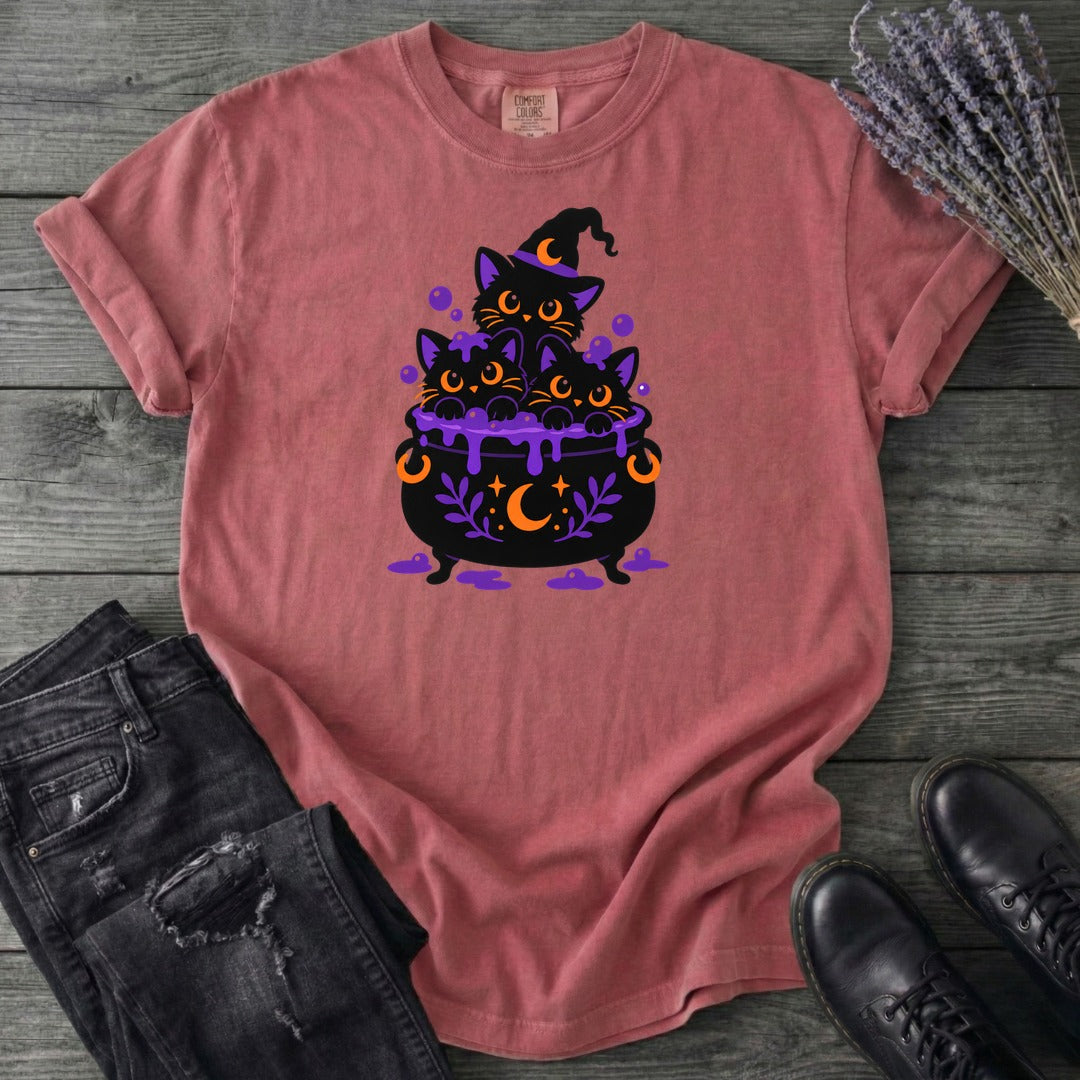 Midnight Cauldron Cats T-Shirt