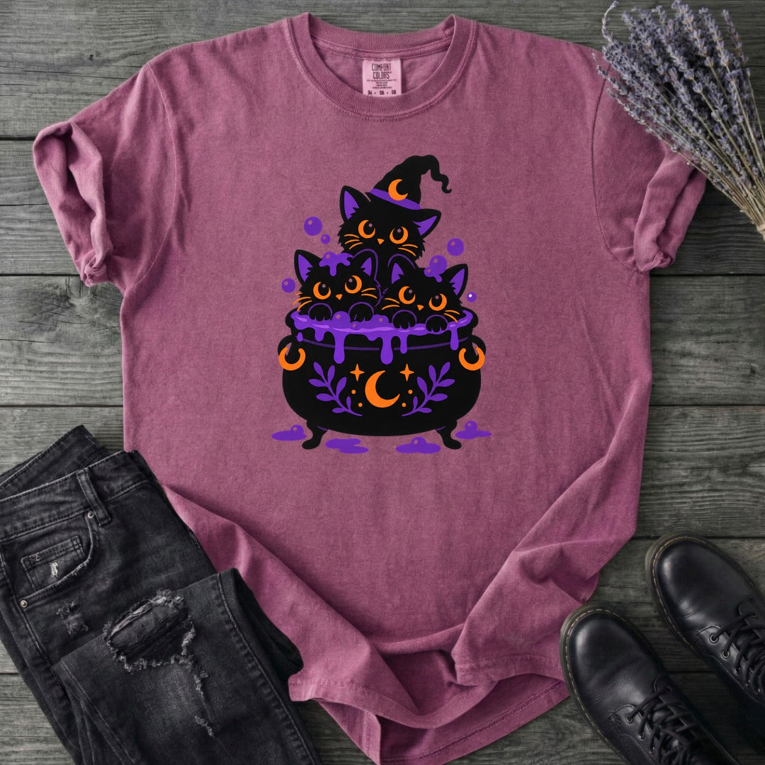 Midnight Cauldron Cats T-Shirt