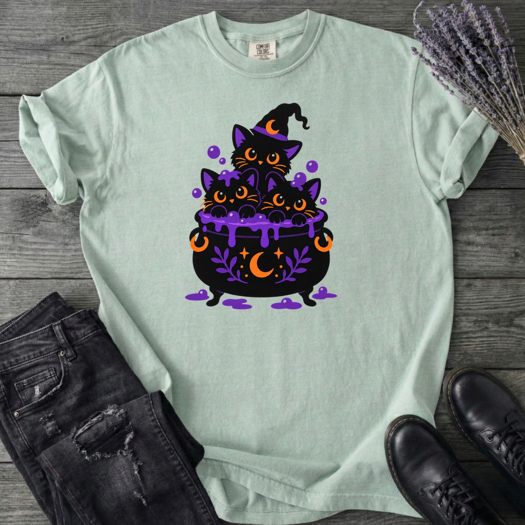 Midnight Cauldron Cats T-Shirt
