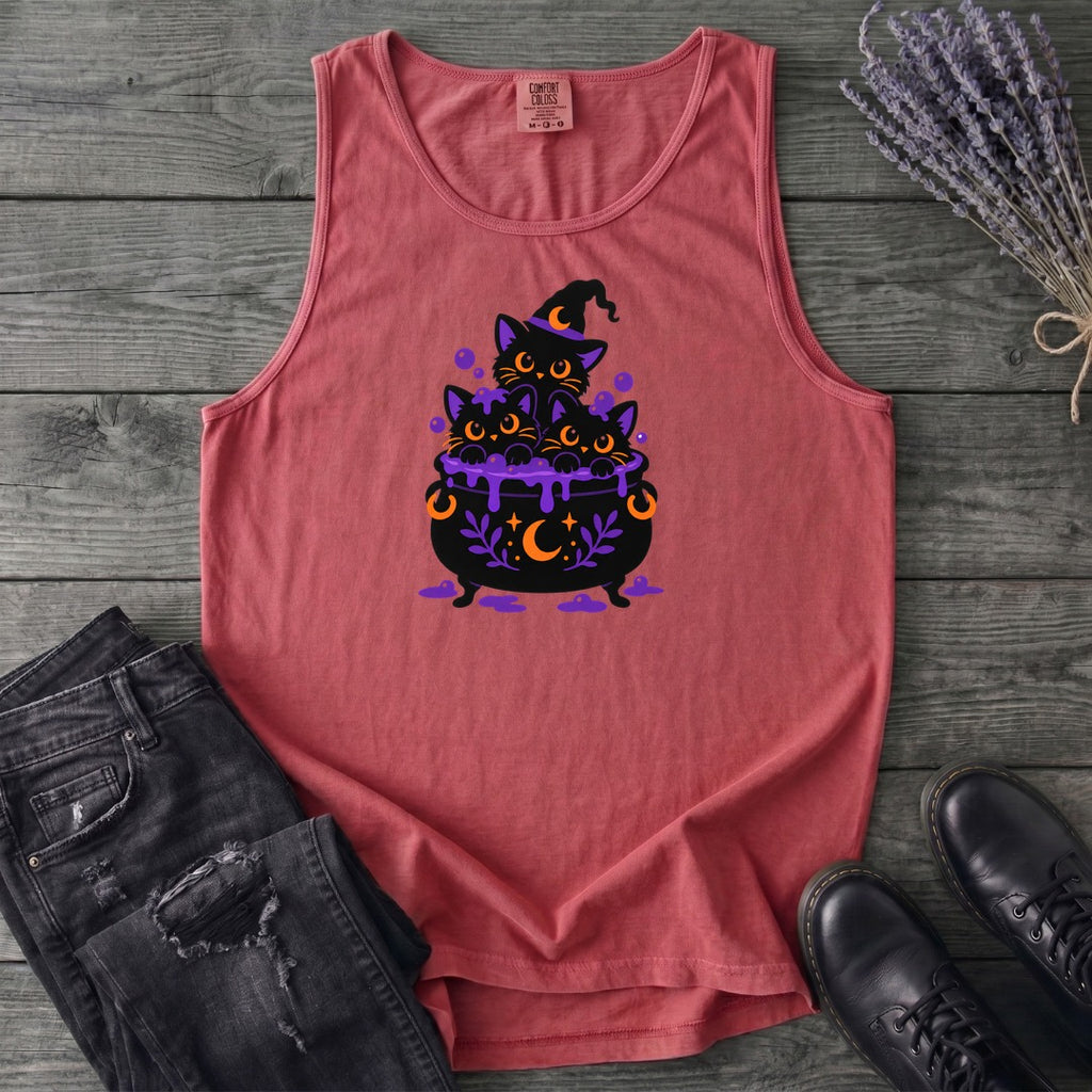 Midnight Cauldron Cats Tank Top