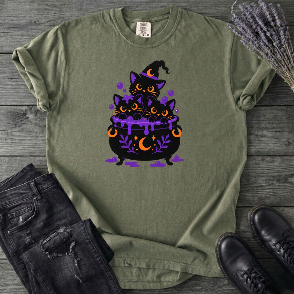 Midnight Cauldron Cats T-Shirt