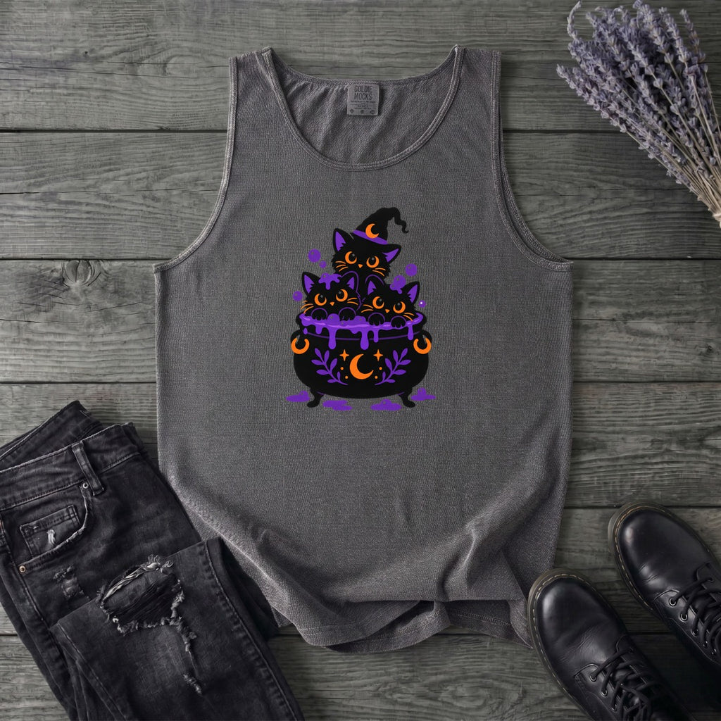Midnight Cauldron Cats Tank Top