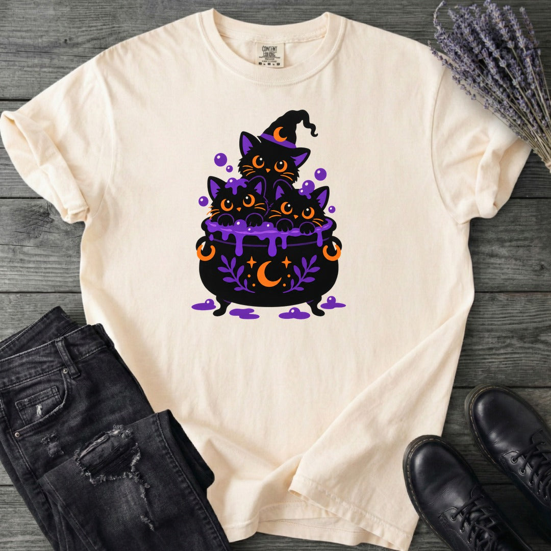 Midnight Cauldron Cats T-Shirt
