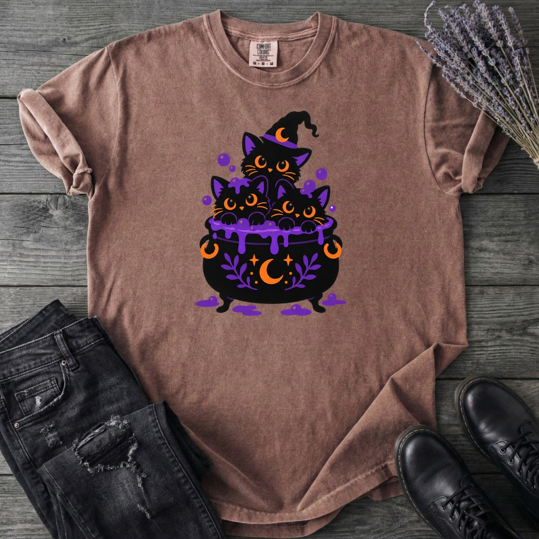 Midnight Cauldron Cats T-Shirt